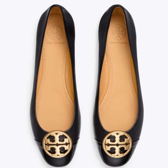 Tory Burch Chelsea Cap-Toe Ballet Flats - Picture 1 of 9